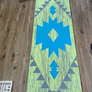 Green yoga mat